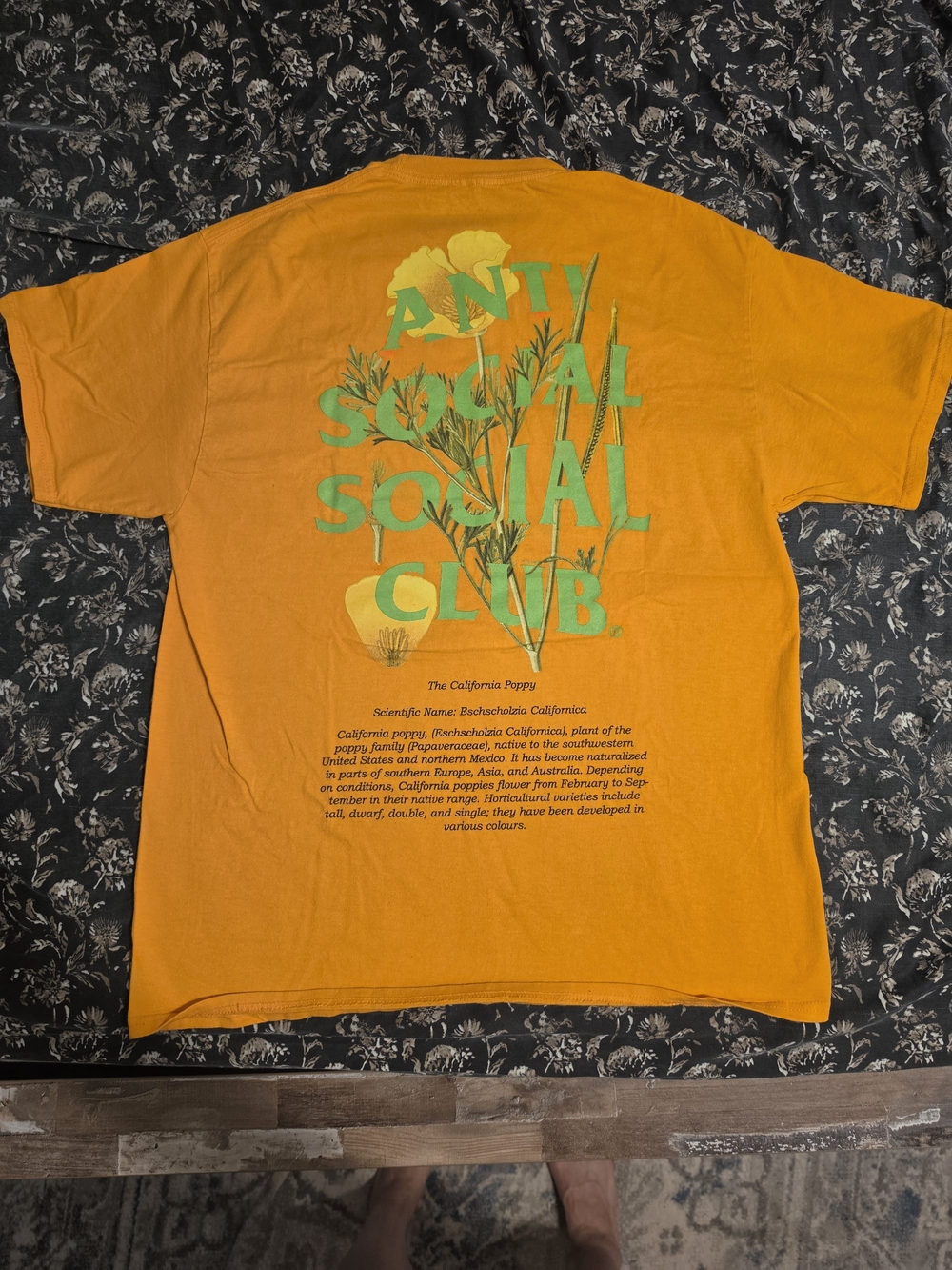Anti Social Social Club Orange Graphic Tee